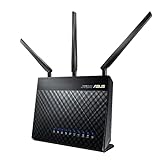 Asus RT-AC68U Router (Ai Mesh WLAN System, WiFi 5 AC1900, 4x Gigabit LAN, App Steuerung, AiProtection, Multifunktion-USB 3.0) (Router bis zu 150 m²)