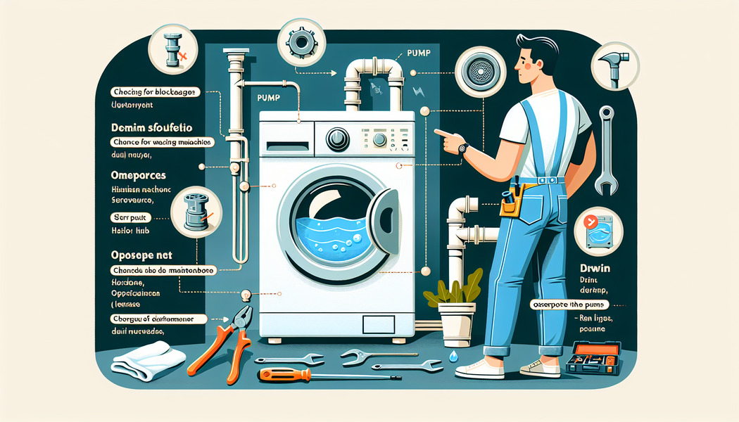 Prüfe Pumpenmotor und Kabelverbindungen -  Waschmaschine pumpt nicht ab – Lösungen für ein häufiges Problem